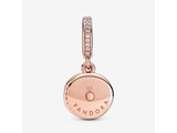 Pandora | Charm | Double Disque Rose Scintillant | 789186C_