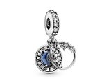 Pandora | Charm |Ciel Nocturne Bleu Croissant de Lune|799216_