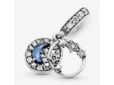 Pandora | Charm |Ciel Nocturne Bleu Croissant de Lune|799216_