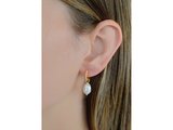 Diamanti Per Tutti | Boucles d'Oreilles | Plaqué Or | Perle Baroque | Diamants | M1611 DO_