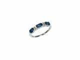 Loumya Gold "Or" | Bague | Or Blanc | Diamants | Saphirs | 9975BA_