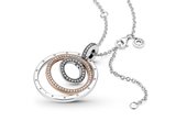 Pandora | Collier | Argent Cercles Imbriqués | 389483C01_