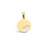 Loumya Gold "Or" | Pendentif | Or Bicolore | Personnalisable | Pieds | 12mm | 18/50024831_