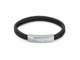 Calvin Klein. | Bracelet | Homme | Cuir Noir | Acier | 35000097_
