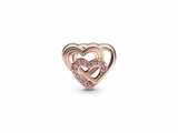 Pandora | Charm | Coeurs D'Amour Entrelacés | Rosé | 789529C01_