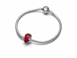 Pandora | Charm | Verre de Murano Rouge Givré & Cœurs | 792497C01_
