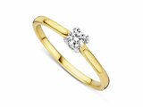 Loumya Gold "Or" | Bague | Or Jaune | Bicolore | Diamant 0.18ct |  R2017-4_