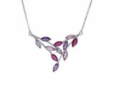 Loumya Silver | Collier | Argent | Violet Rose | 032756_