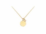 La Garçonne Diamant | Collier | Plaqué Or | Diamant 0.015ct | Personnalisable | 26700024_