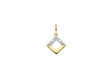 Loumya Gold "Or" | Pendentif | Or Jaune | Bicolore | Diamant 0.005ct | AH0018D_