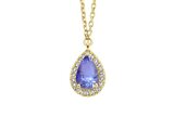 Loumya Gold "Or" | Collier | Or Jaune | Diamants 0.05ct | Tanzanite 0.35ct | AK0020D_