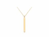 La Garçonne Diamant | Collier | So Addict | Plaqué Or |Diamant 0.015ct |Personnalisable |26700038_