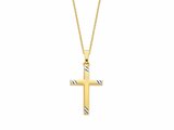 Loumya Gold "Or" | pendentif | Or Jaune| Bicolore | Croix | AH0077L_