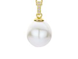 Loumya Gold "Or" | Pendentif | Or Jaune | Oxyde de Zirconium | Perle de Culture | AH0111C_