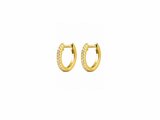 Diamanti Per Tutti | Boucles d'Oreilles | Plaqué Or | Diamants | ø14mm | M2151-3S4_