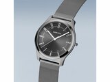 Bering | Homme | Quartz | Ultra Slim | Milanais Gris | 18340-377_