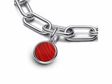 Pandora | Charm | Médaillon | Murano | Rouge | Personnalisable | 793389C01_