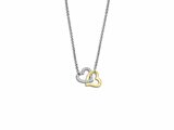 Lotus Style | Collier | Acier Inoxydable | Bicolore Doré | Coeur | LS2117/1/1_