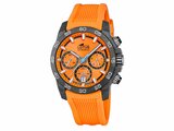 Lotus | Homme | Quartz | Chrono | Fibre de Carbone |Silicone Orange| 44mm | 18974/6_