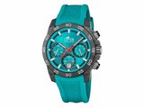 Lotus | Homme | Quartz | Chrono | Fibre de Carbone | Sili Turquoise |44mm | 18974/4_