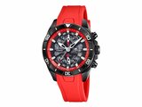 Lotus | Homme | Vortex | Quartz | Chrono | Silicone | Rouge | 44mm | 18945/5_