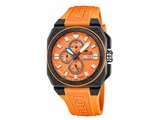 Lotus | Homme | Quartz | Chrono | Fibre de Carbone | Sili Orange | 45mm | 18976/6_