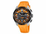 Lotus | Homme| Vortex | Quartz | Chrono | Silicolne Orange | 18944/3_