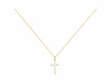 Loumya Silver | Collier | Plaqué Or | Oxyde de Zirconium | Croix | 76700110_