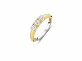 Ti Sento | Bague | Argent | Plaqué Or | Oxyde de Zirconium | 12349ZY_