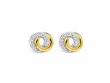 Ti Sento | Boucles d'Oreilles | Argent | Plaqué Or | Oxyde de Zirconium | 7784ZY_