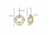 Ti Sento | Boucles d'Oreilles | Argent | Plaqué Or | Oxyde de Zirconium | 7978ZY_