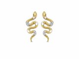 Ti Sento | Boucles d'Oreilles | Bicolore | Oxyde de Zirconium | Serpent | 7827MW_