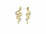 Ti Sento | Boucles d'Oreilles | Bicolore | Oxyde de Zirconium | Serpent | 7827MW_