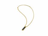 GEMINI | Collier | Acier | Carbone | Galli Gold Black | NNG6_