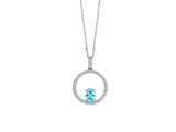 Naiomy Silver | Collier | Argent | Oxyde de Zirconium | Bleu | N4V52_