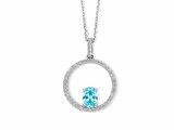 Naiomy Silver | Collier | Argent | Oxyde de Zirconium | Bleu | N4V52_