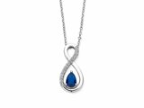 Naiomy Silver | Collier | Argent | Oxyde de Zirconium | Bleu | N4Q56_