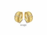 Orage | Boucles d'Oreilles | Plaqué Or | Oxyde de Zirconium | BA009_