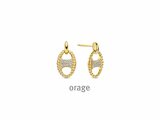 Orage | Boucles d'Oreilles | Plaqué Or | Oxyde de Zirconium | BA015_