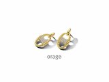 Orage | Boucles d'Oreilles | Plaqué Or | Oxyde de Zirconium | BA015_