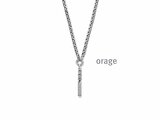 Orage | Collier | Argent | Oxyde de Zirconium | BA019_