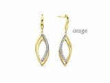 Orage | Boucles d'Oreilles | Plaqué Or | Oxyde de Zirconium | BA080_