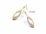 Orage | Boucles d'Oreilles | Plaqué Or | Oxyde de Zirconium | BA080_