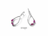 Orage | Boucles d'Oreilles | Argent | Oxyde de Zirconium | BA036_