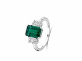 Naiomy Silver | Bague | Argent | Oxyde de Zirconium | Verte | N4Q51_