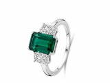 Naiomy Silver | Bague | Argent | Oxyde de Zirconium | Verte | N4Q51_