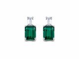 Naiomy Silver | Boucle d'Oreilles | Argent | Oxyde de Zirconium | Verte | N4Q53_