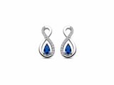 Naiomy Silver | Boucles d'Oreilles | Argent | Oxyde de Zirconium | Bleue | N4Q57_