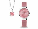 Bering | Femme | Coffret Montre & Bijou | Soutenir le Cancer du Sein | 19031-989GWP_