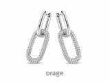 Orage | Boucles d'Oreilles | Argent Oxyde de Zirconium | BA033_